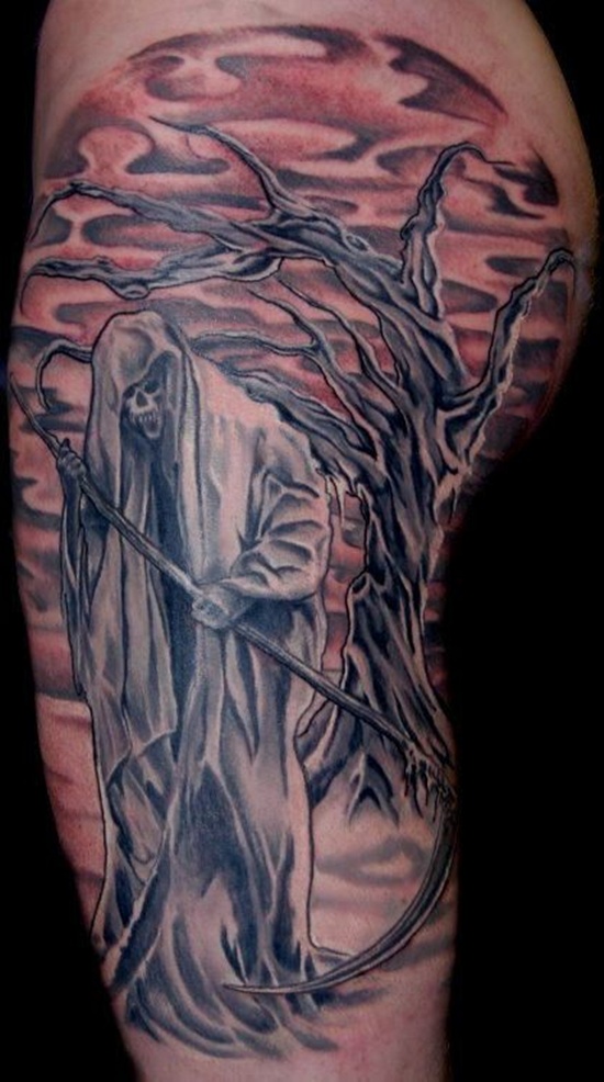 Graveyard and cemetery tattoos design, idea 12
