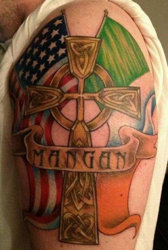 American flag tattoos design, idea 44