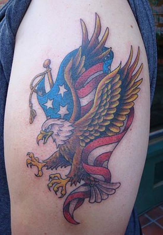 American flag tattoos design, idea 5
