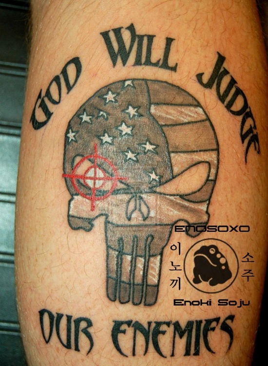 American flag tattoos design, idea 47