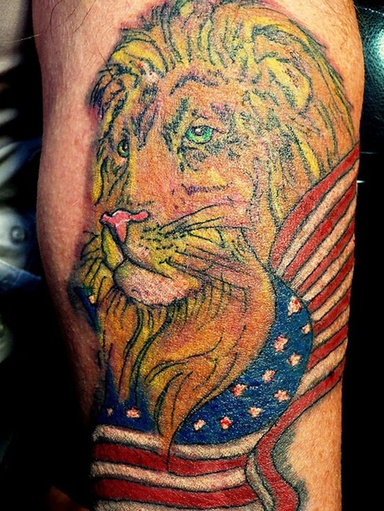 American flag tattoos design, idea 49