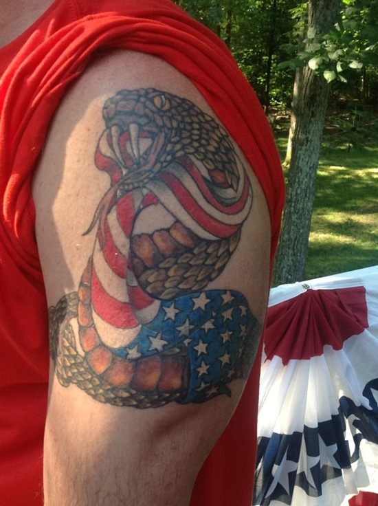 American flag tattoos design, idea 35