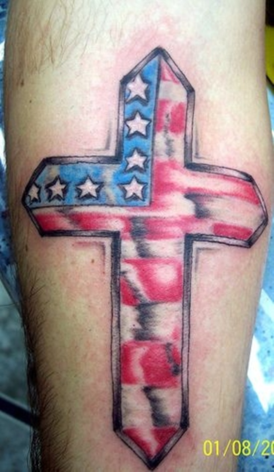 American flag tattoos design, idea 40