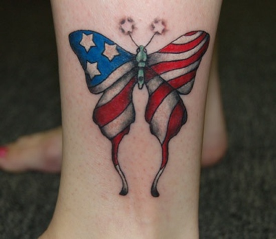 American flag tattoos design, idea 42