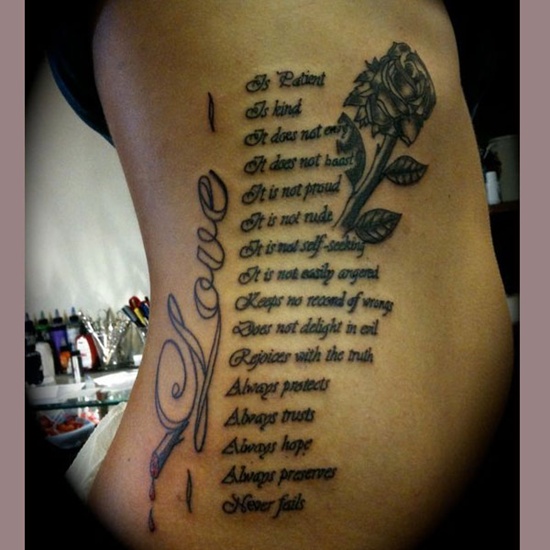 Bible themed tattoos design, idea 16