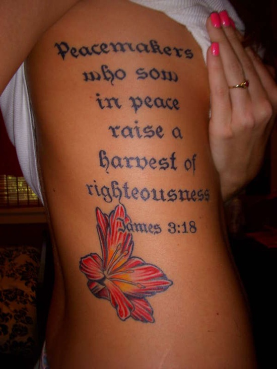 Bible themed tattoos design, idea 9