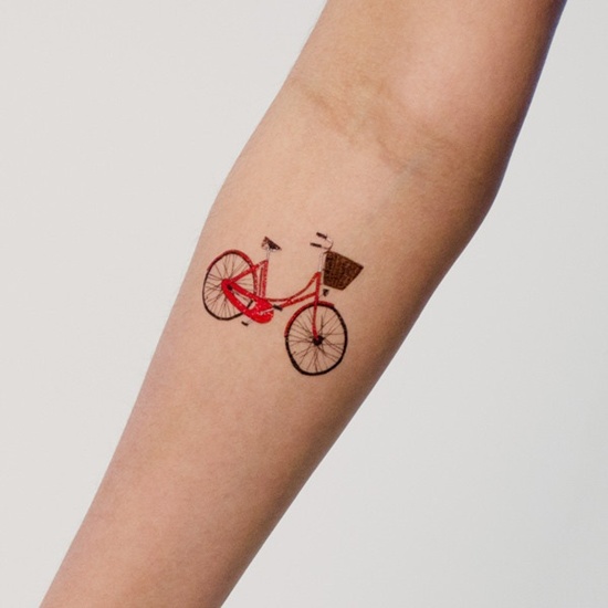Bicycle tattoo design, idea 14