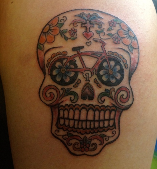 Bicycle tattoo design, idea 17