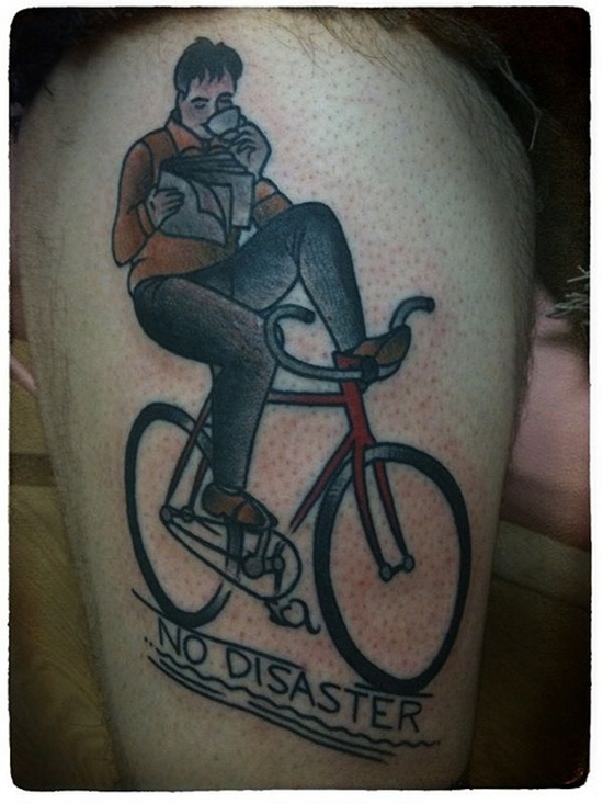Bicycle tattoo design, idea 19
