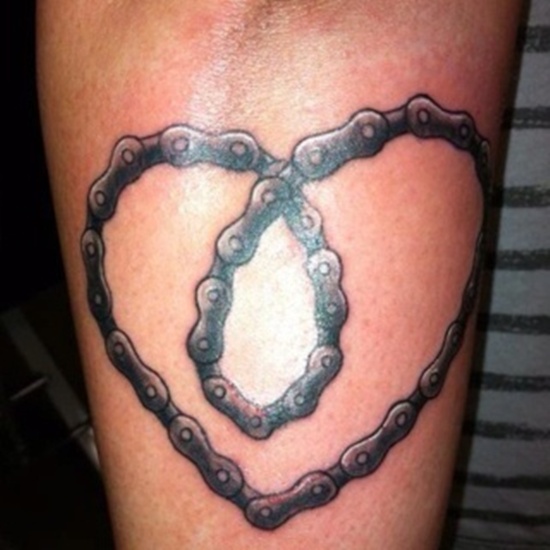 Bicycle tattoo design, idea 21