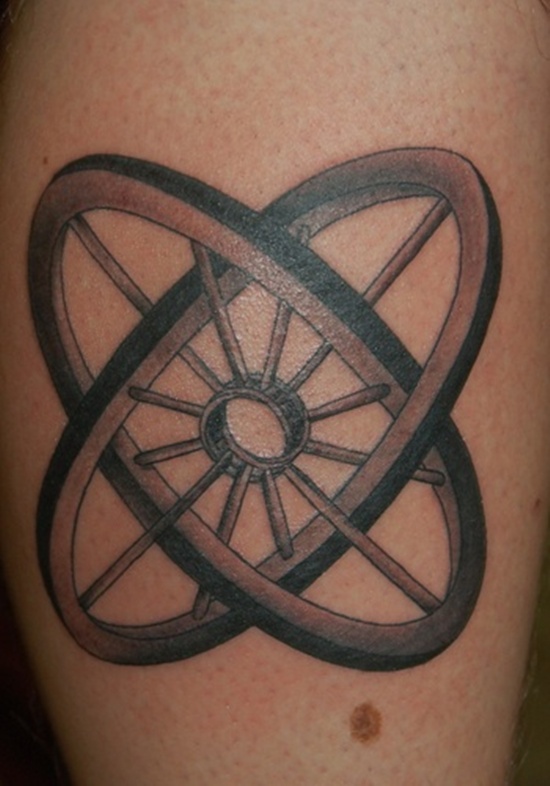 Bicycle tattoo design, idea 24