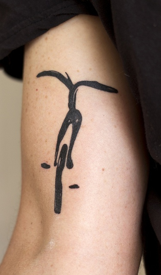 Bicycle tattoo design, idea 25