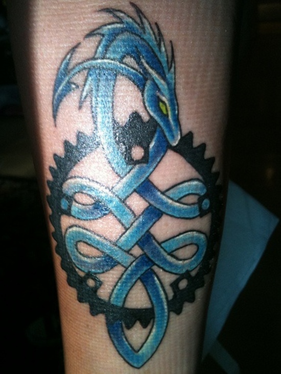 Bicycle tattoo design, idea 11