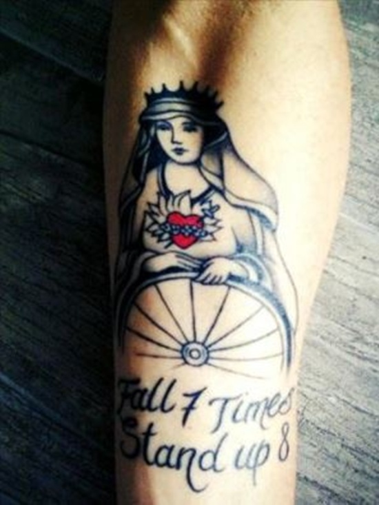 Bicycle tattoo design, idea 12