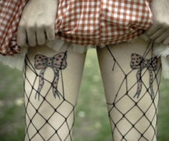 Bow tattoo design, idea 14