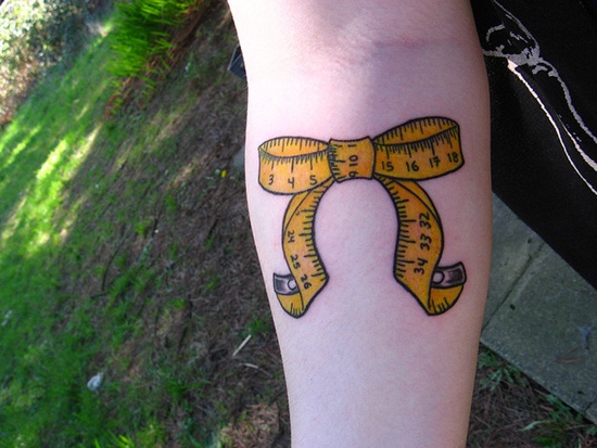 Bow tattoo design, idea 17