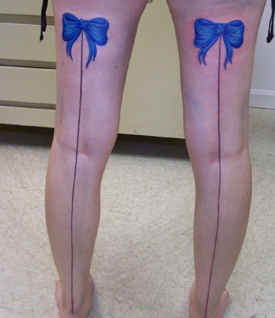 Bow tattoo design, idea 20