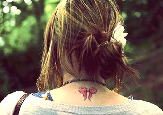 Bow tattoo design, idea 22