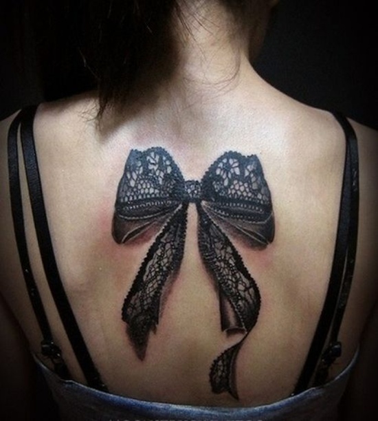 Bow tattoo design, idea 26