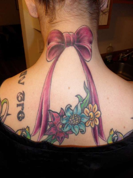 Bow tattoo design, idea 30