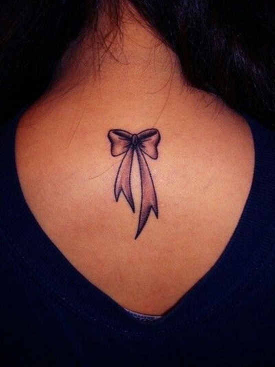 Bow tattoo design, idea 11