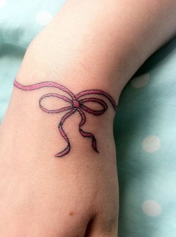 Bow tattoo design, idea 17
