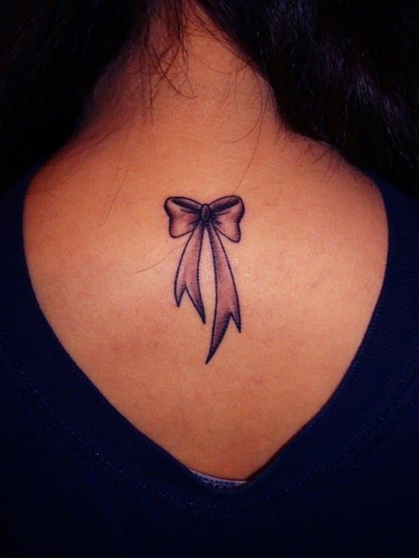 Bow tattoo design, idea 18