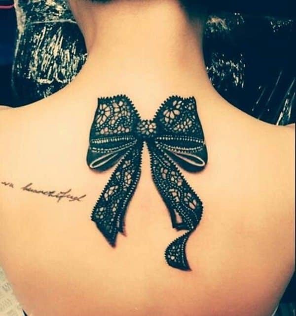 Bow tattoo design, idea 20