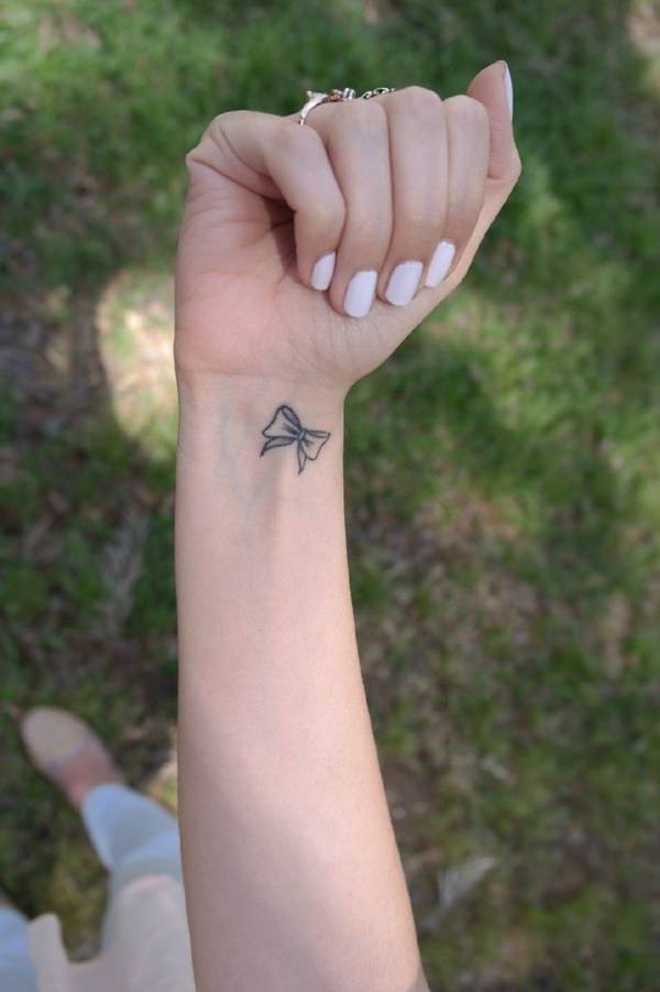 Bow tattoo design, idea 22
