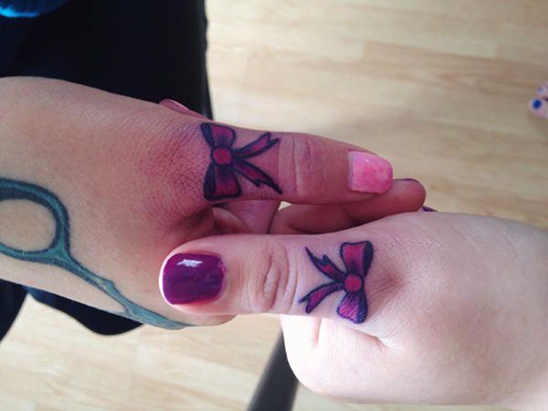 Bow tattoo design, idea 26