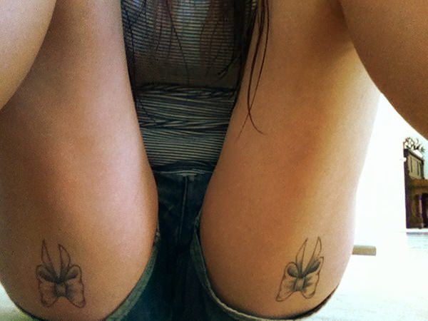 Bow tattoo design, idea 28