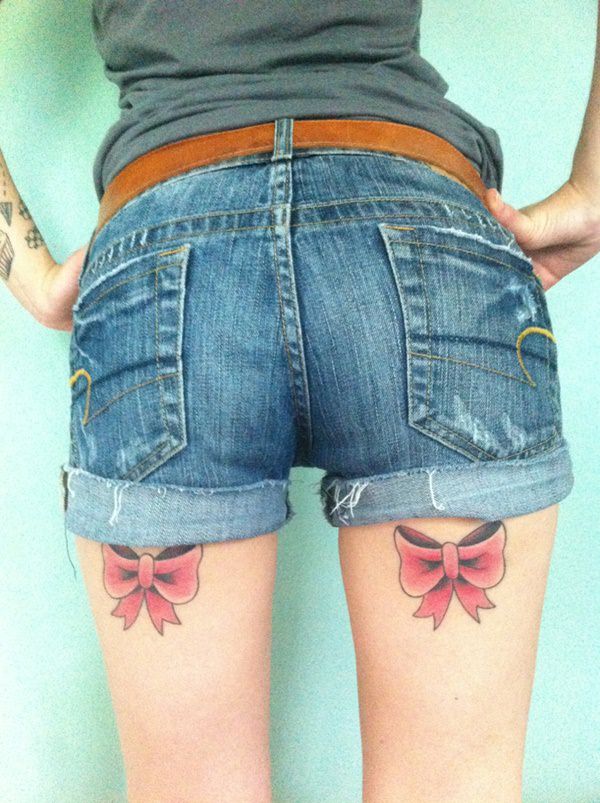 Bow tattoo design, idea 30