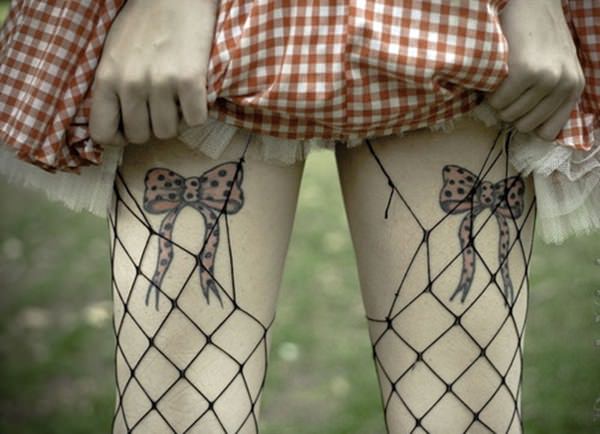 Bow tattoo design, idea 34