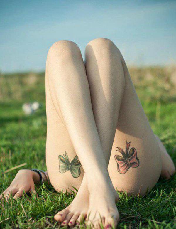 Bow tattoo design, idea 35
