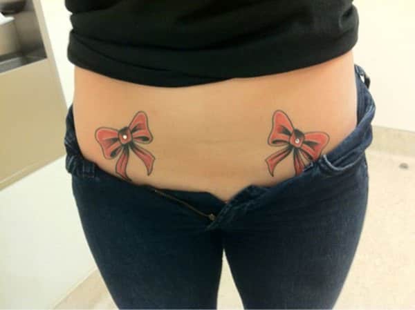 Bow tattoo design, idea 36