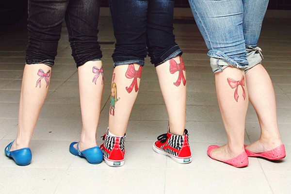 Bow tattoo design, idea 42