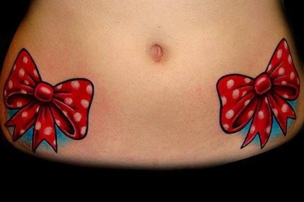 Bow tattoo design, idea 44