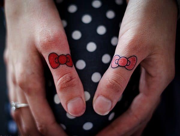 Bow tattoo design, idea 46
