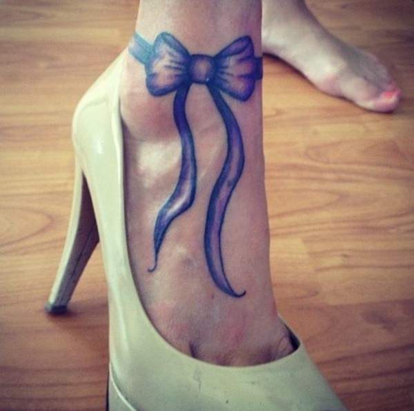 Bow tattoo design, idea 12