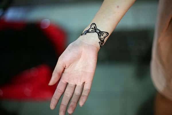 Bow tattoo design, idea 15