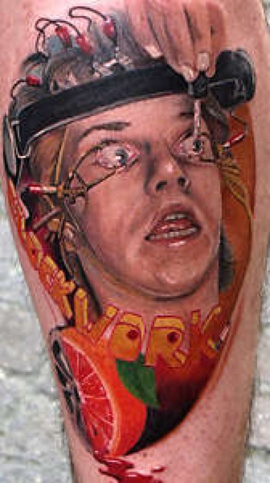 Clockwork orange tattoos design, idea 2
