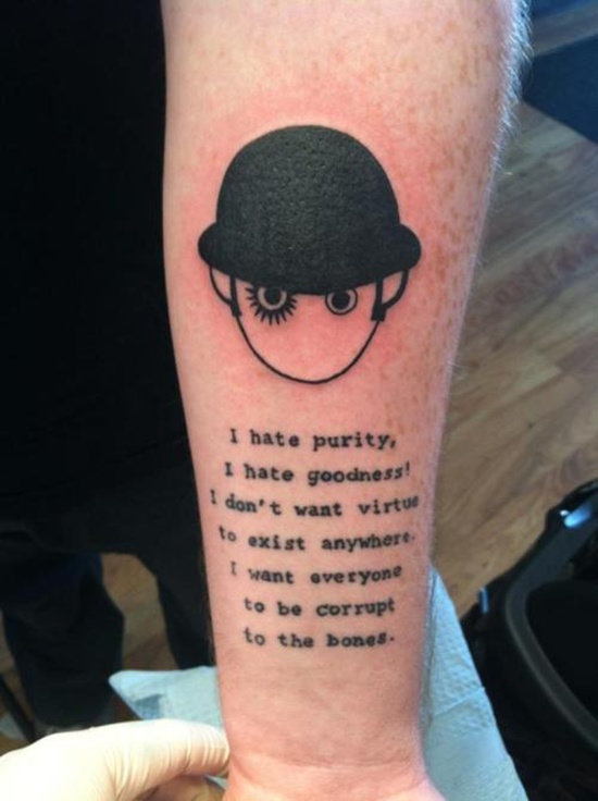 Clockwork orange tattoos design, idea 24