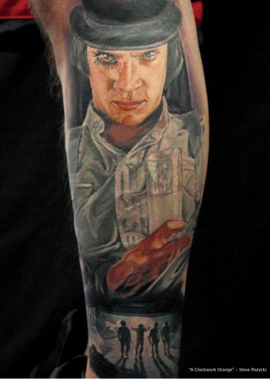 Clockwork orange tattoos design, idea 10