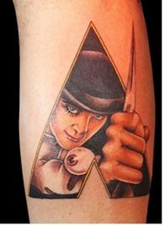 Clockwork orange tattoos design, idea 3