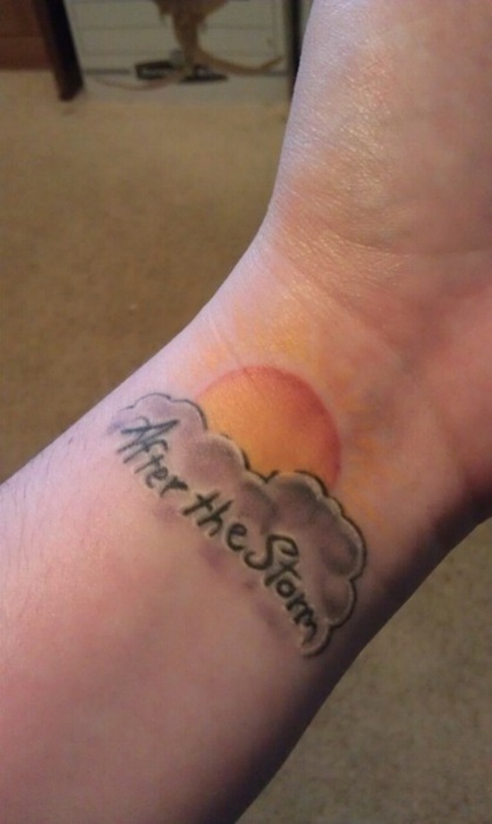 Cloud tattoo design, idea 2