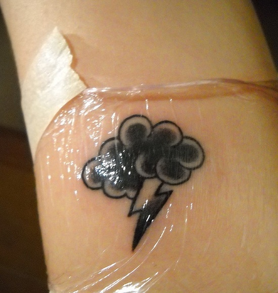 Cloud tattoo design, idea 16