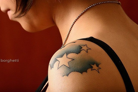 Cloud tattoo design, idea 17