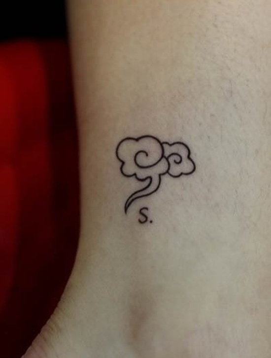 Cloud tattoo design, idea 18