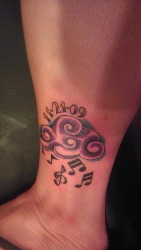 Cloud tattoo design, idea 19