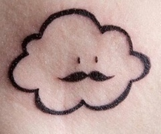 Cloud tattoo design, idea 10